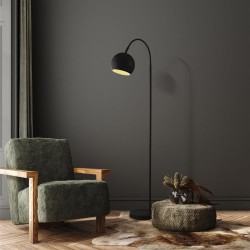 Calumn - Matt Black Floor Lamp
