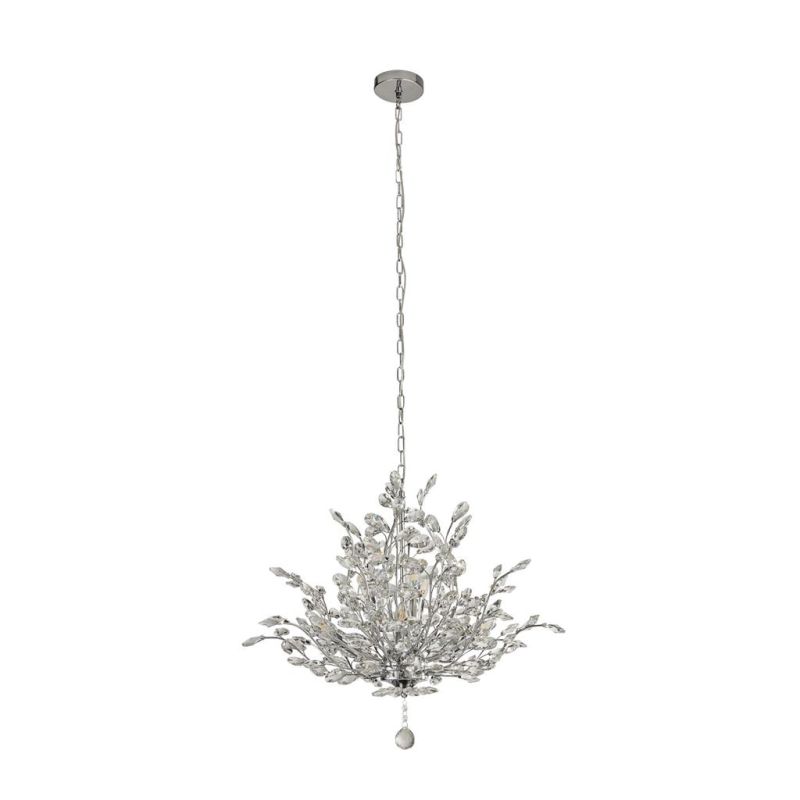 Searchlight-8807-7CC - Bouquet - Chrome 7 Light Centre Fitting with Crystal