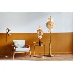 Wagon Wheel - Bronze 6 Light Table Lamp with Clear & Amber Glasses Wagon Wheel - Bronze 6 Light Table Lamp with Clear & Amber Glasses