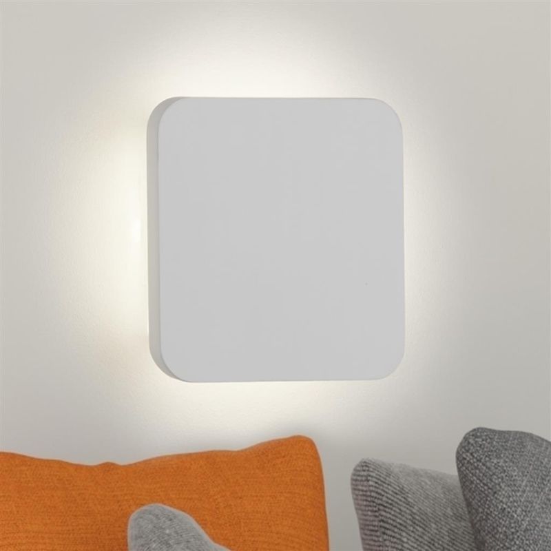 Searchlight-8834 - Plaster - White Gypsum LED Wall Lamp