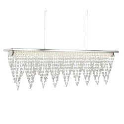 Drape - Chrome LED over Island Fitting with Crystal