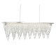 Searchlight-8857CC - Drape - Chrome LED over Island Fitting with Crystal