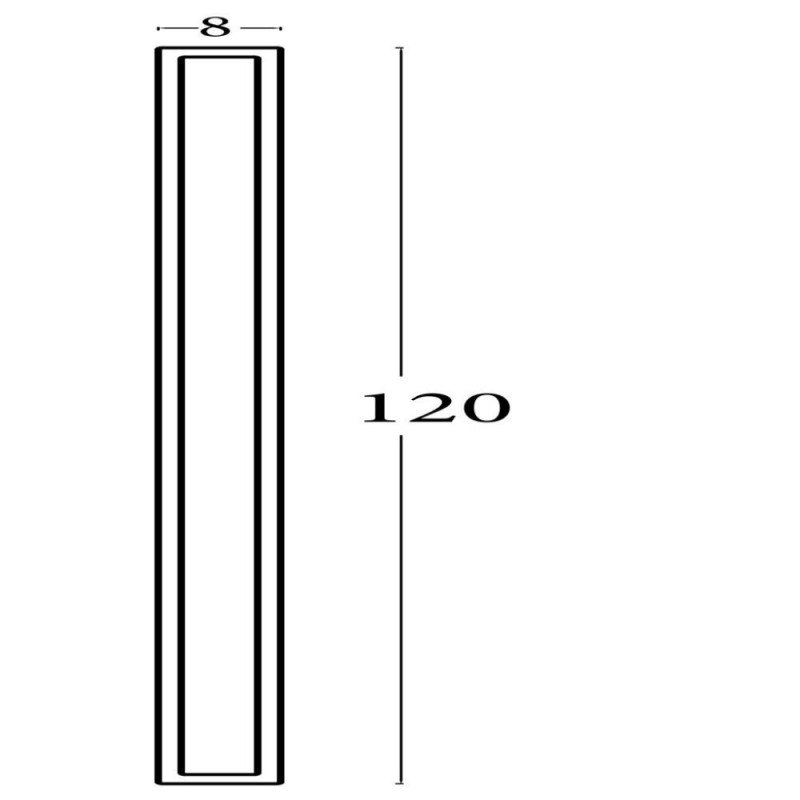 Searchlight-88711-1200 - Bordo II - Black Square CCT Wall Lamp IP65