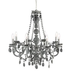 Marie Therese - Grey Acrylic 8 Light Chandelier
