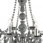 Marie Therese - Grey Acrylic 8 Light Chandelier
