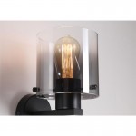 Sweden - Matt Black Wall Lamp with Smoked Ombre Glass Sweden - Matt Black Wall Lamp with Smoked Ombre Glass