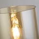 Searchlight-88913-1MO - Sweden - Matt Brown Table Lamp with Amber Glass