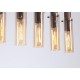 Searchlight-88921-8MO - Sweden II - Matt Brown 8 Light over Island Fitting with Amber Glass