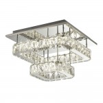 Clover - Chrome LED Flush with Crystal