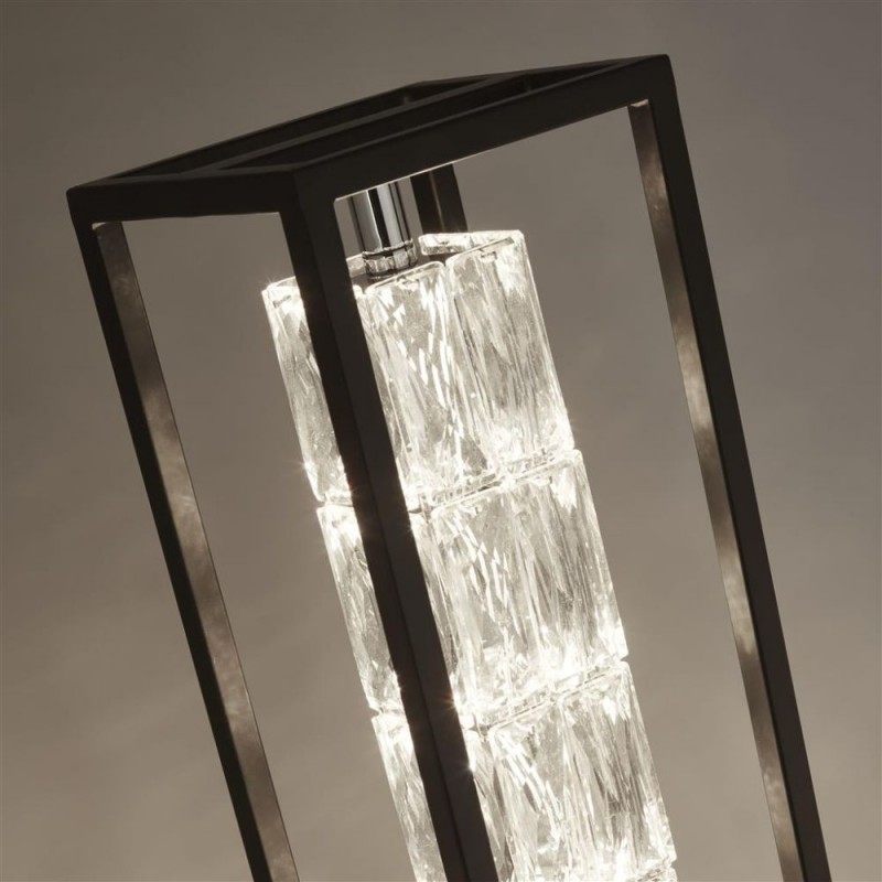 Searchlight-89563BK - Elevator - Black LED Floor Lamp with Crystal