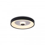 Polka - Matt Black & White LED Flush