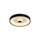 Searchlight-89735-38BK - Polka - Matt Black & White LED Flush