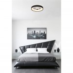 Polka - Matt Black & White LED Flush