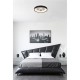 Searchlight-89735-38BK - Polka - Matt Black & White LED Flush