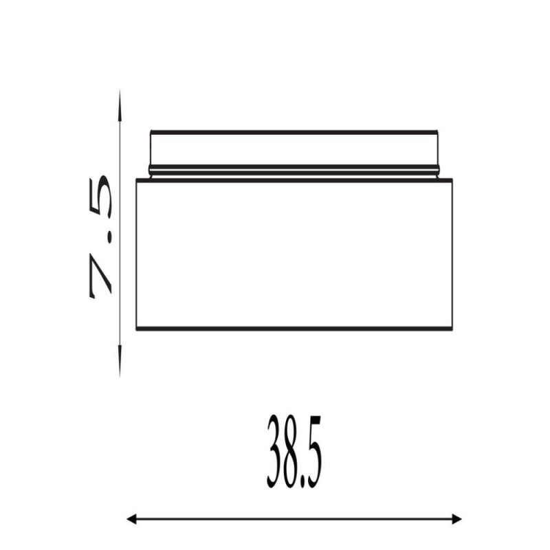 Searchlight-89735-38BK - Polka - Matt Black & White LED Flush
