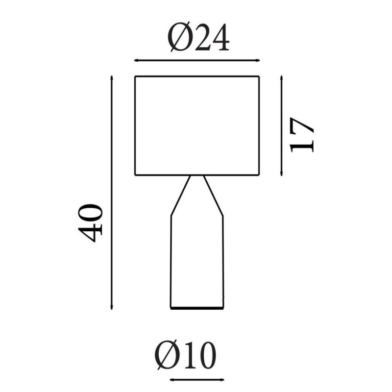 Searchlight-89745GO - Phoebe - Gold Table Lamp with Rattan Shade