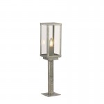 Box II - Galvanised Silver Bollard with Clear Glass Box II - Galvanised Silver Bollard with Clear Glass