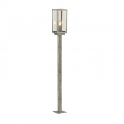 Box II - Galvanised Silver Bollard with Clear Glass Box II - Galvanised Silver Bollard with Clear Glass