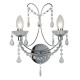 Searchlight-9037-2CC - Autumnn - Chrome 2 Light Wall Lamp with Crystal