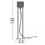 Catalina - Chrome Floor Lamp with Smoked Glass