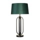 Searchlight-91101EM - Chic - Black Table Lamp with Emerald Velvet Shade
