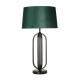 Searchlight-91101EM - Chic - Black Table Lamp with Emerald Velvet Shade