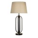 Searchlight-91101NA - Chic - Black Table Lamp with Natural Shade