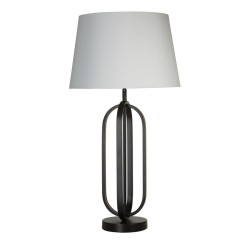 Chic - Black Table Lamp with White Shade
