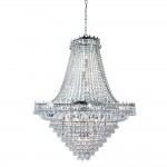 Versailles - Traditional Chrome 19 Light Chandelier with Crystal
