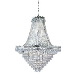 Versailles - Traditional Chrome 19 Light Chandelier with Crystal