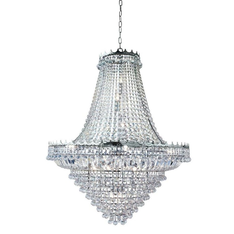 Searchlight-9112-102CC - Versailles - Traditional Chrome 19 Light Chandelier with Crystal