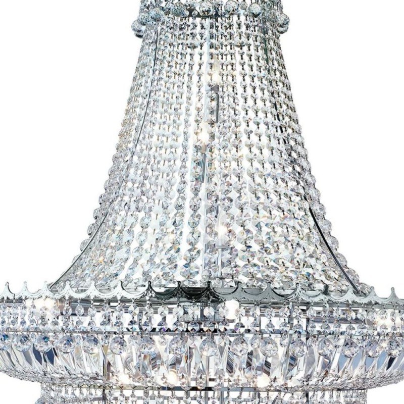 Searchlight-9112-102CC - Versailles - Traditional Chrome 19 Light Chandelier with Crystal