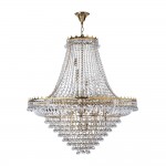 Versailles - Traditional Gold 19 Light Chandelier with Crystal