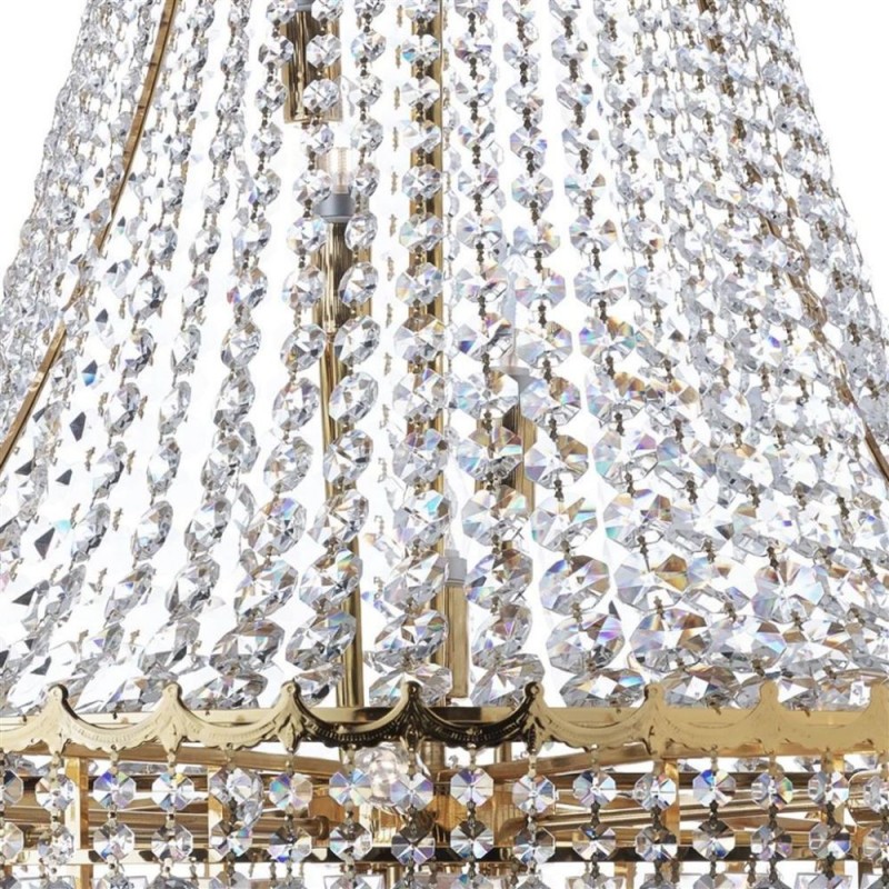 Searchlight-9112-102GO - Versailles - Traditional Gold 19 Light Chandelier with Crystal