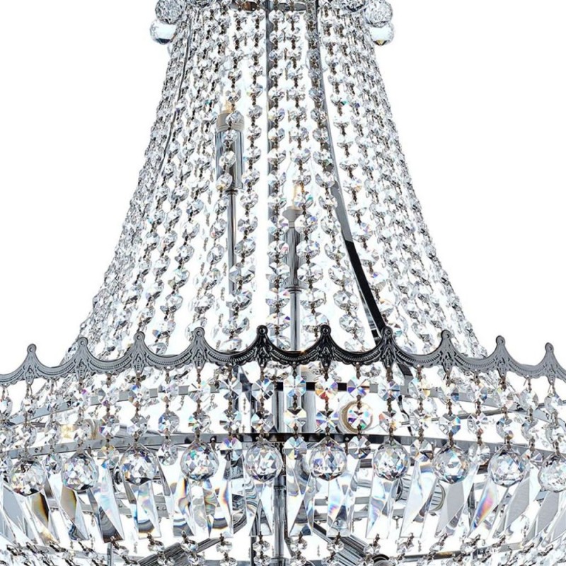 Searchlight-9112-82CC - Versailles - Traditional Chrome 13 Light Chandelier with Crystal