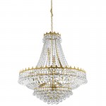 Versailles - Traditional Gold 13 Light Chandelier with Crystal