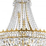 Versailles - Traditional Gold 13 Light Chandelier with Crystal