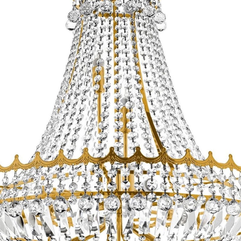 Searchlight-9112-82GO - Versailles - Traditional Gold 13 Light Chandelier with Crystal
