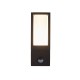 Searchlight-91251-1BK-PIR - Avenue - Black PIR Wall Lamp with Matt White Diffuser