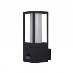 Avenue - Black PIR Wall Lamp with Matt White Diffuser Avenue - Black PIR Wall Lamp with Matt White Diffuser