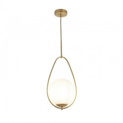 Avalon - Opal Matt Glass & Gold Pendant Avalon - Opal Matt Glass & Gold Pendant