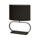 Searchlight-92101BK - Sleek - Black Table Lamp with Black Shade