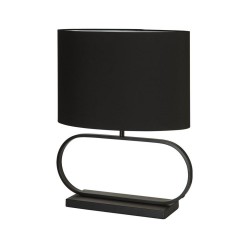 Sleek - Black Table Lamp with Black Shade