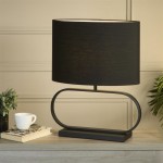 Sleek - Black Table Lamp with Black Shade