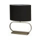 Searchlight-92102BK - Sleek - Bronze Table Lamp with Black Shade