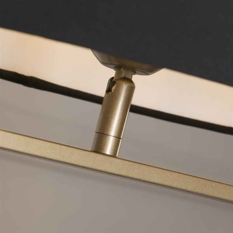 Searchlight-92102BK - Sleek - Bronze Table Lamp with Black Shade