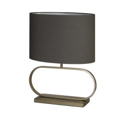 Sleek - Bronze Table Lamp with Grey Shade