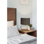 Sleek - Bronze Table Lamp with Grey Shade