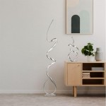 Twirls - Chrome LED Table Lamp with Crystal