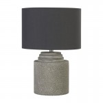 Zara - Grey Shade & Grey Cement Table Lamp Zara - Grey Shade & Grey Cement Table Lamp